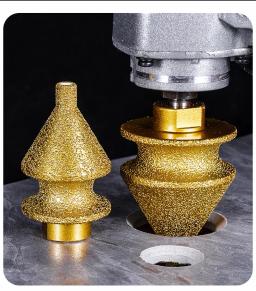 Fresa de Chanfrar Diamantada 4 em 1 para Acabamento de Bordas, para Esmerilhadeira Angular, Perfuração de Furos em Cerâmica e Mármore, Máquina de Chanfrar Diamantada - Image 2