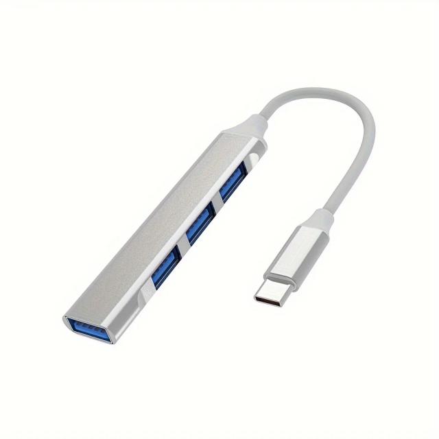 Hub USB Tipo C Multi-Splitter 4 Portas OTG para Xiaomi Lenovo MacBook 13 15 Air Pro PC