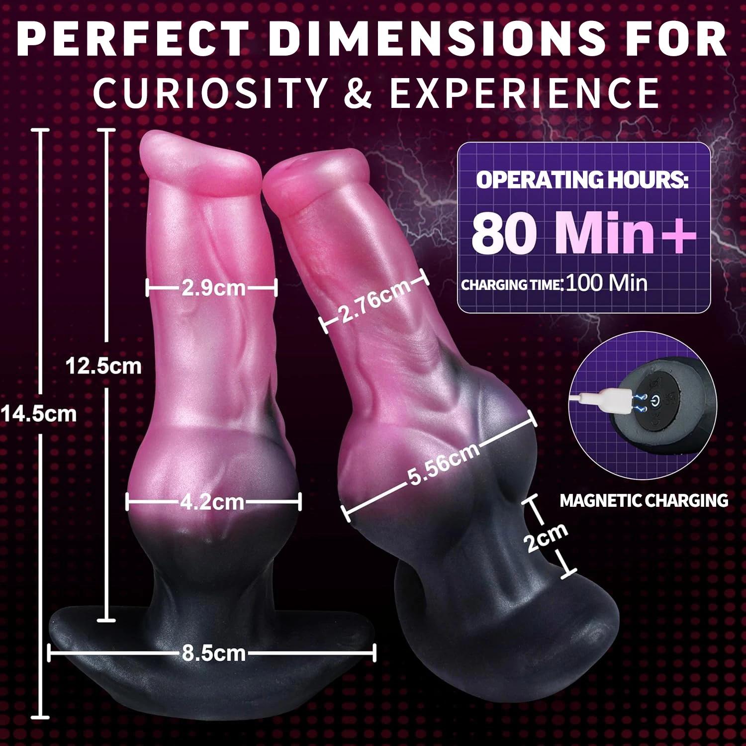 Novo Vibrador Dildo Brinquedo Sexual para Mulheres, Plug Anal Grande XL com Controle por APP, Silicone com Base de Ancoragem, Fantasia Monstro Nó Canino Anal - Image 1