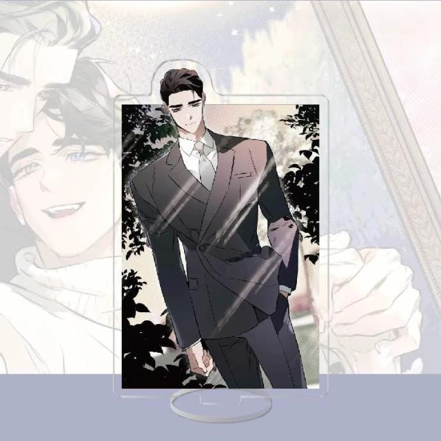 Alpha Anime Acessórios Chaveiros de Acrílico Colecionáveis 5 Peças