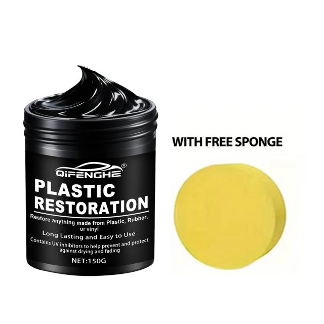 Pasta de Polimento Restaurador de Plástico Automotivo 150g Brilho e Proteção Duradoura