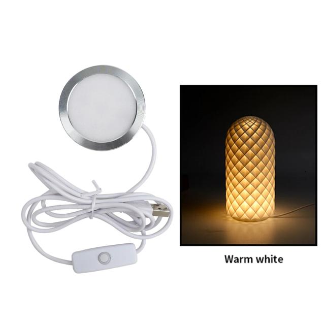 Bambu Laboratório Kit Lâmpada LED RGB Branco Quente 3W DC 5V para Impressora 3D
