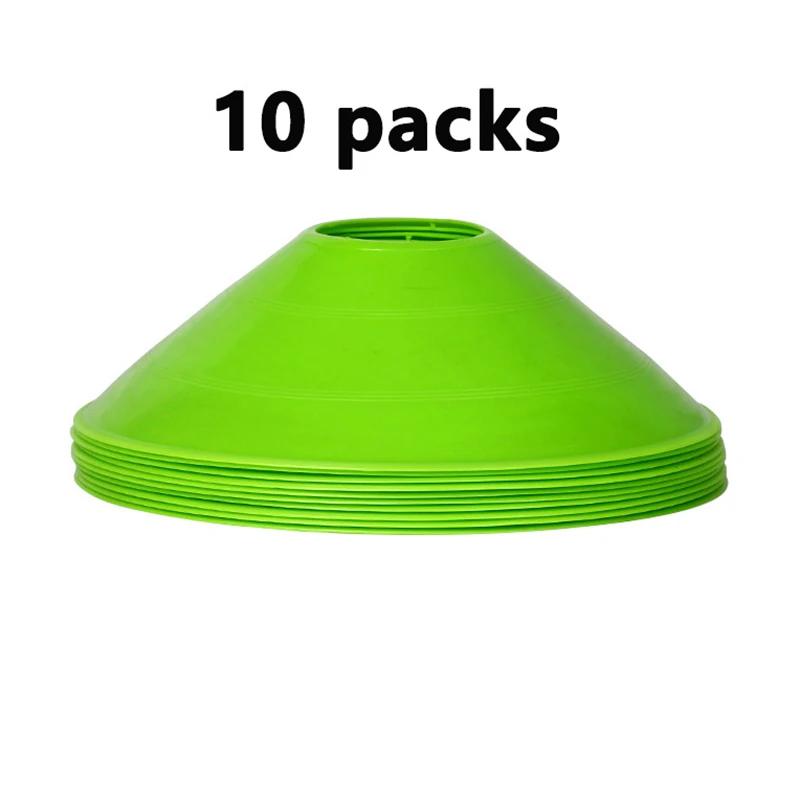 Conjunto de 10 Cones para Treinamento de Futebol Infantil, Cones de Disco Profissionais para Exercícios de Agilidade, Obstáculos para Treinamento Esportivo - Image 1