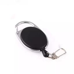 Crachá Retrátil Reforçado Preto com Cordão para Identificação, Crachá de Identificação, Porta-Crachá para Enfermeiros, Hospital, Material de Escritório, Presente - Image 4