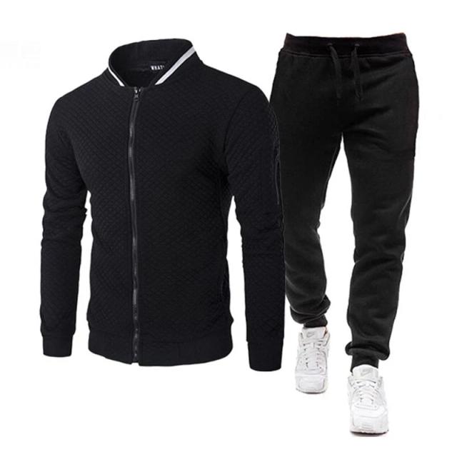 Conjunto de moletons e calças masculinas, fato de treino casual, roupa esportiva, roupa de lazer, outono, inverno