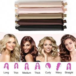 Modelador de cabelo sem calor, haste de ondulação, faixa de cabelo sem calor, cachos preguiçosos de cetim, modeladores macios, hastes flexíveis para dormir, ferramentas de estilo - Image 3