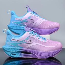 Maratona masculino esportes tênis de corrida placa carbono almofada ar respirável leve feminino confortável atlético antiderrapante tênis - Image 4