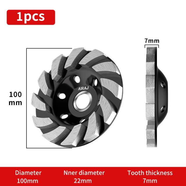 Disco de Desbaste Diamantado Tipo Copo 100mm para Concreto e Cimento