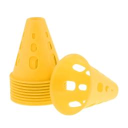 Cones de Treinamento PP com Furos, Conjunto de Cones Marcadores de Alta Visibilidade para Patinação, Treinamento Esportivo em Pista de Obstáculos - Image 5