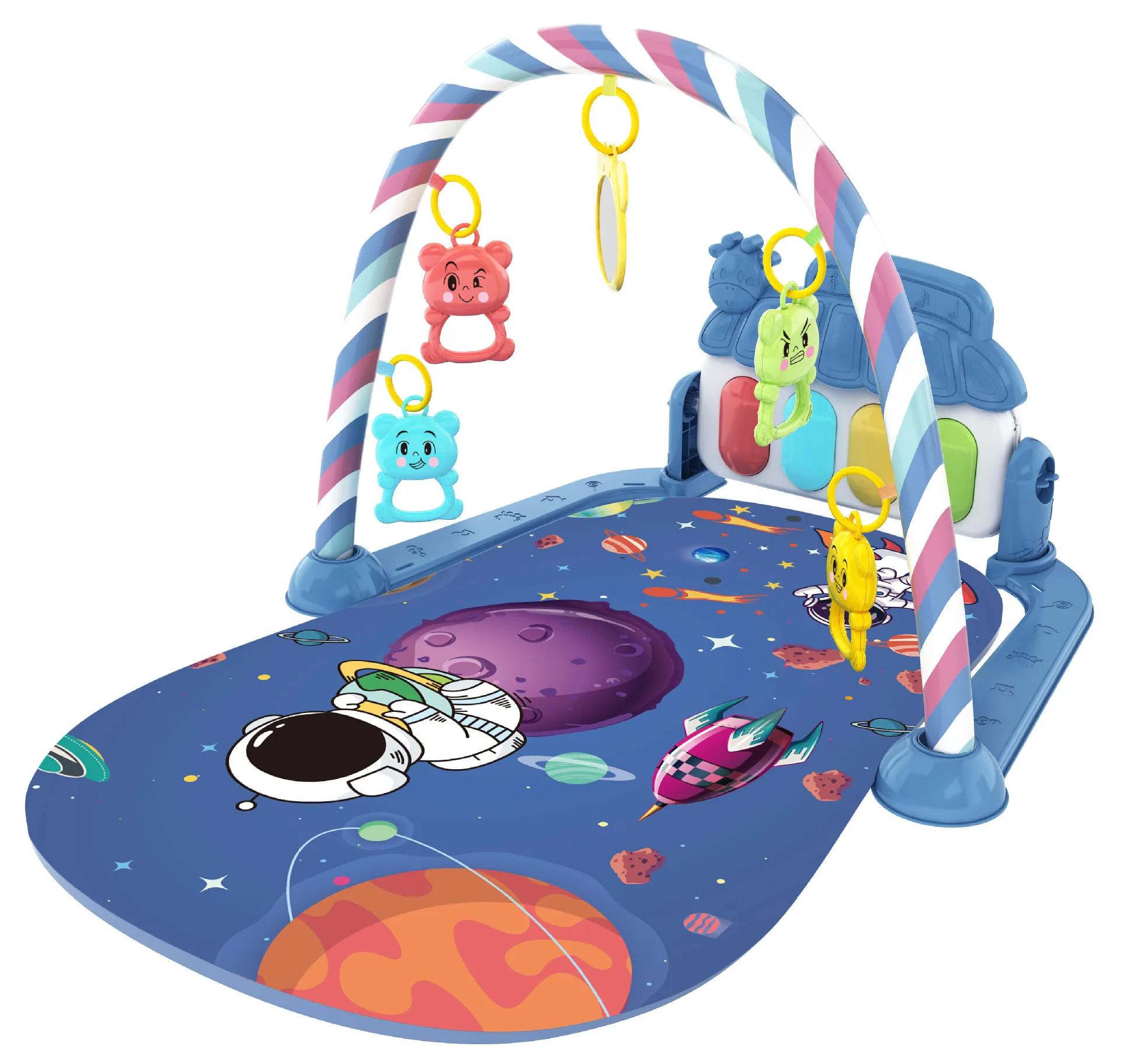 Musical bebê atividade ginásio rack jogar esteira criança quebra-cabeça tapete teclado de piano infantil playmat rastejando jogo almofada brinquedo do bebê presente - Image 1