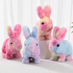 Brinquedo de Coelho de Pelúcia Elétrico que Salta, Coelhinho Interativo para Meninos e Meninas, Brinquedo de Animal de Pelúcia com Som - Image 2