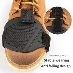 Protetor de Bota Antiderrapante de Borracha para Moto, Almofada Protetora de Câmbio Ajustável, Acessório para Pilotagem de Moto - Image 5