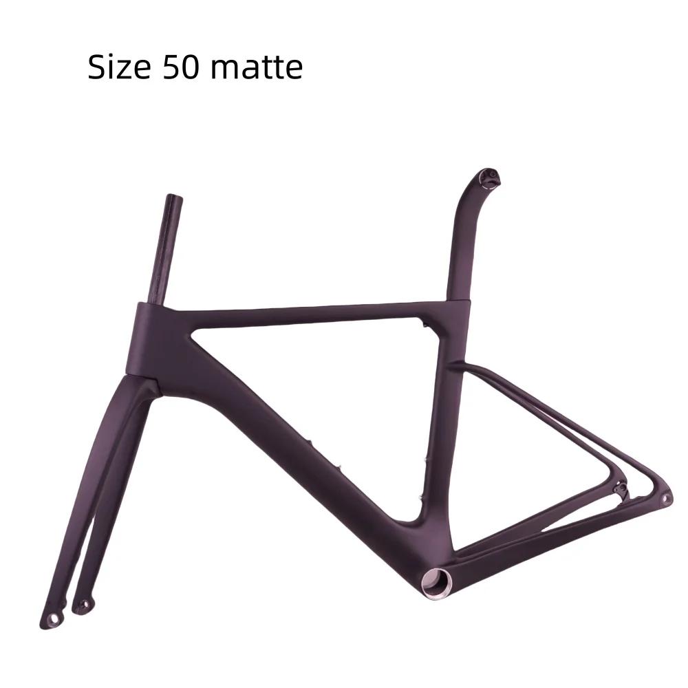 Quadro de bicicleta de estrada em carbono com freio a disco e cabeamento interno, em estoque. - Image 1