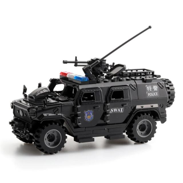 Blocos de Montar Veículos Blindados Exército WWII Soldados Polícia SWAT Brinquedos Presente