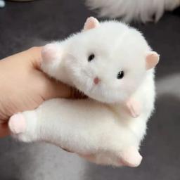 Chaveiro de Pelúcia de Hamster Fofo, Design para Alívio do Estresse, Pingente Macio para Bolsa, Brinquedo de Pelúcia de Animal Durável, Presente - Image 2