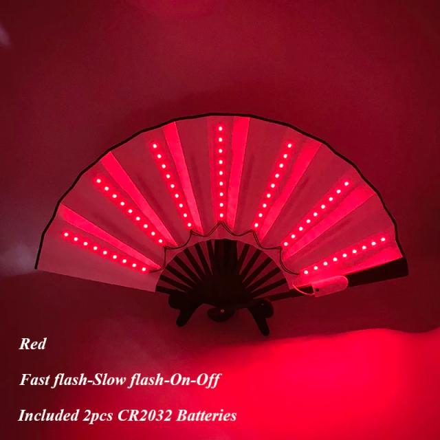 Ventilador LED 13 Polegadas Iluminação Colorida para Festas e Eventos
