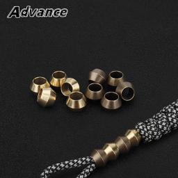 10 pçs paracord pingente contas de bronze guarda-chuva corda pingente lanterna cauda grânulo ao ar livre gadgets acessórios decorativos - Image 1