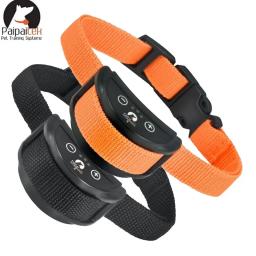 1/2pc cão laranja anti casca colar cão parar de ladrar vibração auto anti latido colar elétrico inteligente cães treinamento colar - Image 1