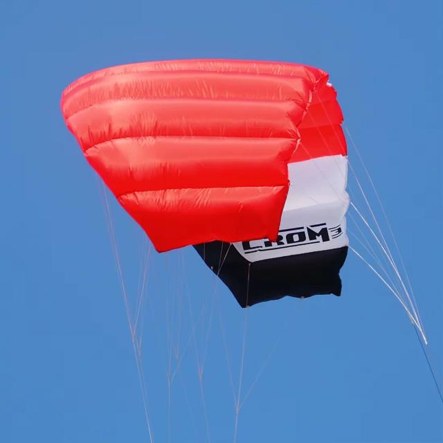 QUNLON Crom Kite de Potência 3 Linhas 3m Trainer Kite