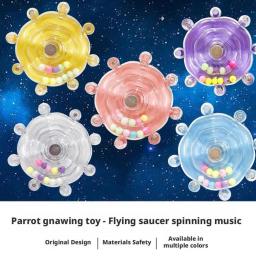 Brinquedo Interativo para Papagaios, Brinquedo para Gaiola de Pássaros, Dispensador Rotativo de Petiscos, para Estimulação Mental e Entretenimento - Image 5