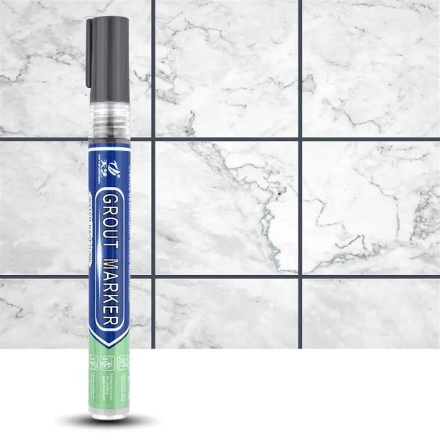 Caneta Marcadora de Rejunte Branco Impermeável para Azulejos e Paredes - 1 Unidade