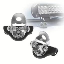 2 pçs/set universal pilar capô offroad led barra de luz trabalho titular montagem do carro suporte luz trabalho braçadeira acessórios - Image 3