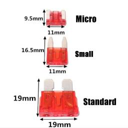 Mini fusíveis médios para carro, 2a/3a/5a/7,5a/10a/15a/20a/25a/30a/35a amp com caixa de armazenamento, kit de conjunto de fusíveis de lâmina sortimento - Image 6