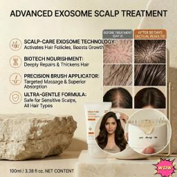 Sérum Avançado de Exossomos para Crescimento Capilar - Tratamento Rápido para Crescimento de Cabelo, Essência Anti-Queda, Cuidado Natural do Couro Cabeludo - Image 2