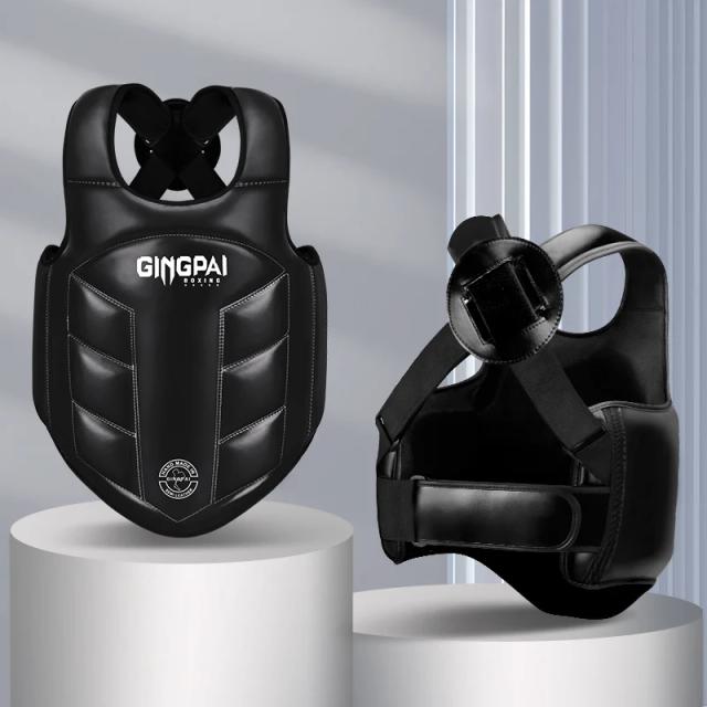 MMA Guarda Peito para Boxe e Kickboxing, Protetor Corporal, Artes Marciais, WTF, Escudo Costela Reversível, Taekwondo, Uniforme de Treino Alvo