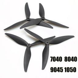2 pares de adereços de hélice de nylon carbono 8040 9045 1050 7040 3 lâminas cw ccw 7 polegadas/8 polegadas/9 polegadas/10 polegadas para drone rc multirotor fpv - Image 1