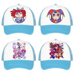 Bonés de Beisebol The Amazing Digital Circus com Personagens de Desenho Animado, Chapéu de Sol Estampado, Bonés Casuais de Verão com Tema Anime, Boné Ajustável com Aba, Presentes - Image 1