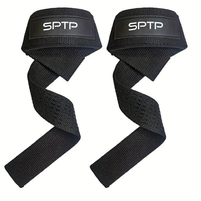 Tiras de Levantamento de Peso com Silicone Antiderrapante e Acolchoado de Neoprene - 1 Par