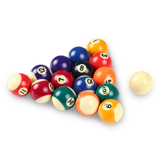 Conjunto de Bolas de Bilhar Infantil Resina Completa 25mm 32mm 38mm