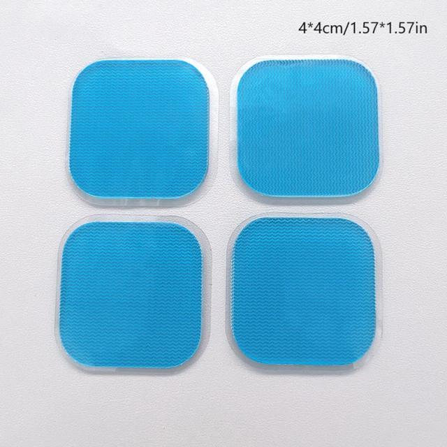 Almofadas de Gel EMS para Treinador EMS 4 Peças Fitness Hidrogel Abdominal