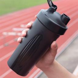 1pc portátil shaker de proteína 600ml garrafa de fitness com fio batedor bola para entusiastas de fitness atletas perfeito para ginásio ao ar livre - Image 4