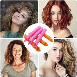 Rolo de cabelo sem calor, modelador de cabelo espiral, cachos mágicos, rolos de cabelo com ganchos, sem calor, kit de estilo de cabelo encaracolado diy - Image 5