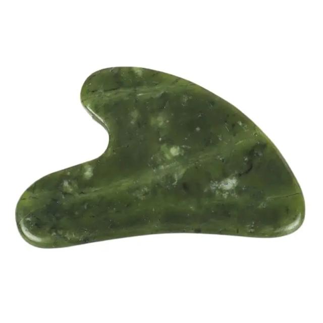 Ferramenta Gua Sha Jade Helu Coração Xiuyan Massageador Natural 32-38g