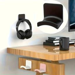 Suporte para fone de ouvido para jogos Suporte universal para fone de ouvido Suporte para montagem na parede Suporte para rack de fone de ouvido - Image 5