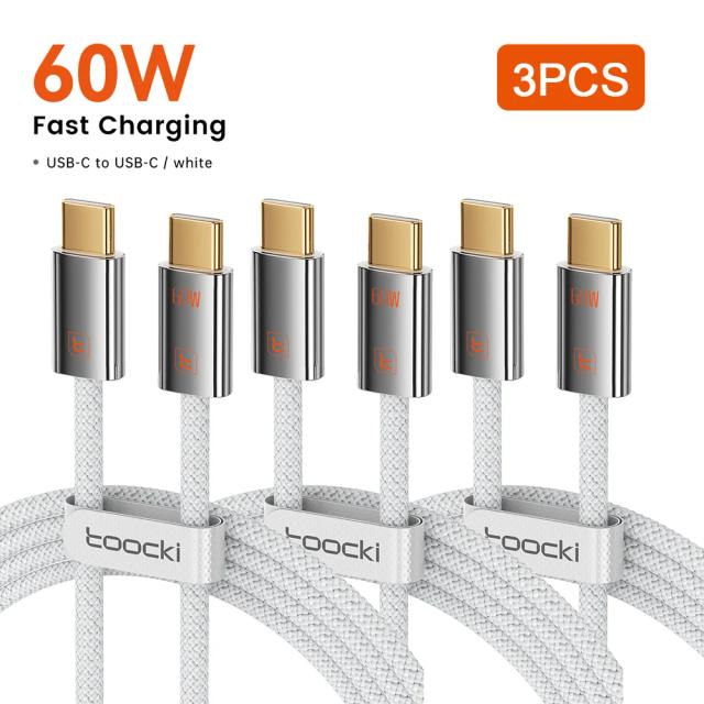 Toocki Cabo USB C para USB C PD 240W Carregamento Rápido Tipo C