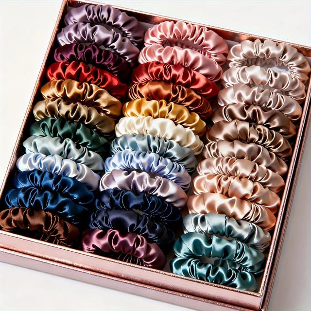 Elásticos Finos para Cabelo Femininos Multicoloridos – Suaves para o Cabelo