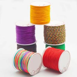 1 Rolo Tecido Jade Tópico Jóias Frisado Acessórios DIY Material Pulseira Colar Tecido Cord Linha Comprimento 50m - Image 2