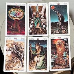 Baralho de Tarot Iniciatório Golden Dawn com 78 Cartas 12*7cm Oculto Esotérico - Image 3