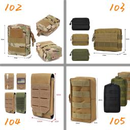 Sacos táticos molle malotes saco de cintura dos homens bolsa de telefone acampamento caça acessórios cinto fanny pacote edc pacote - Image 2