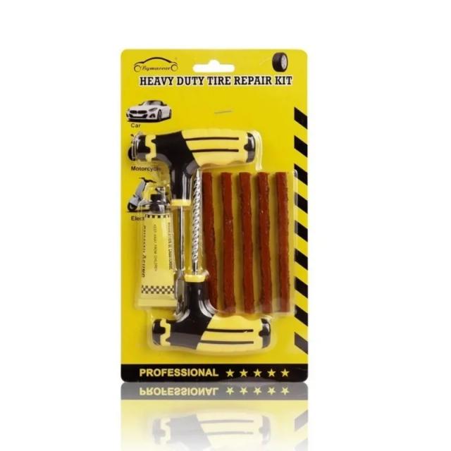 Kit de Reparo de Pneus Universal para Veículos e Bicicletas Elétricas - Reparo Rápido e Durável