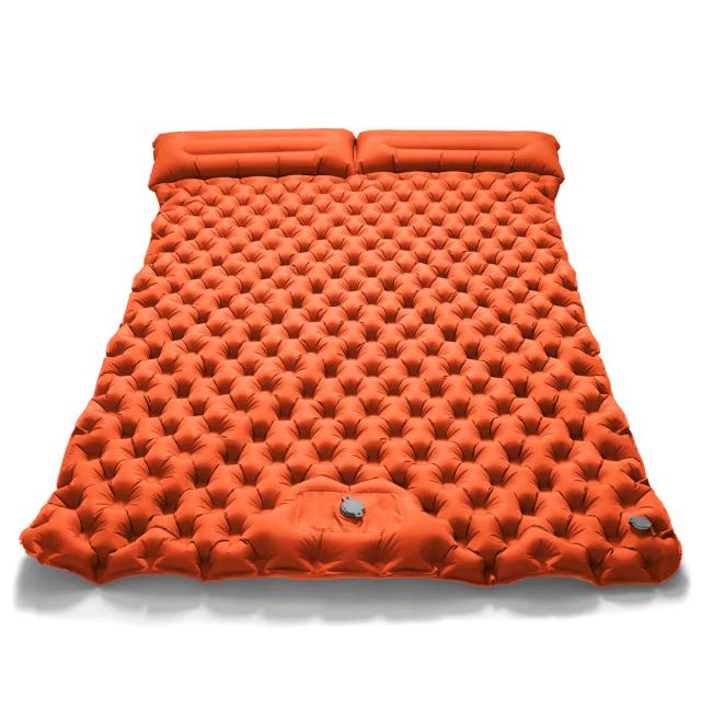 Colchão Inflável Duplo para Acampamento Almofada de Dormir Extra Larga Ultraleve