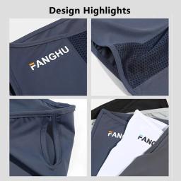 Máscara de malha respirável com elástico para as orelhas, protetor solar anti-UV, cobertura facial fina e respirável, gola esportiva para mulheres e homens - Image 3