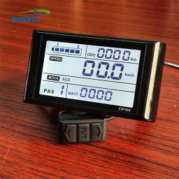 24v 36v 48v 250w 350w 500w e-bike controlador de acionamento de motor sem escova sw900 kit de exibição lcd para scooter de bicicleta elétrica - Image 2