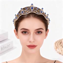 Tiara de aniversário de noiva estilo coreano, vestido de casamento simples, acessório de cabelo, performance infantil - Image 2