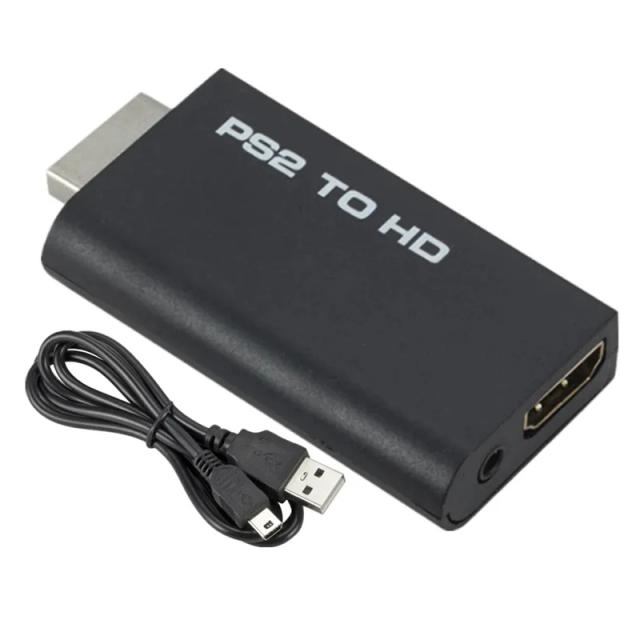 Adaptador PS2 para HDMI 1080p com Saída de Áudio 3.5mm
