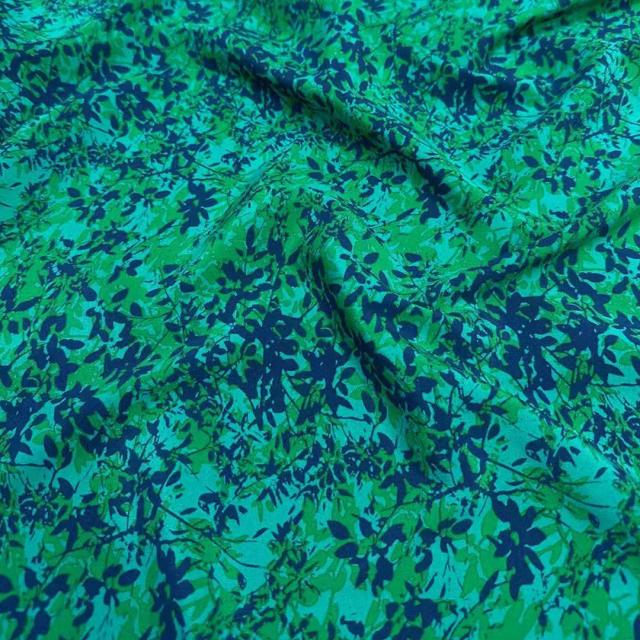 Tecido Crepe de Chine de Seda Estampado com Elasticidade 140cm